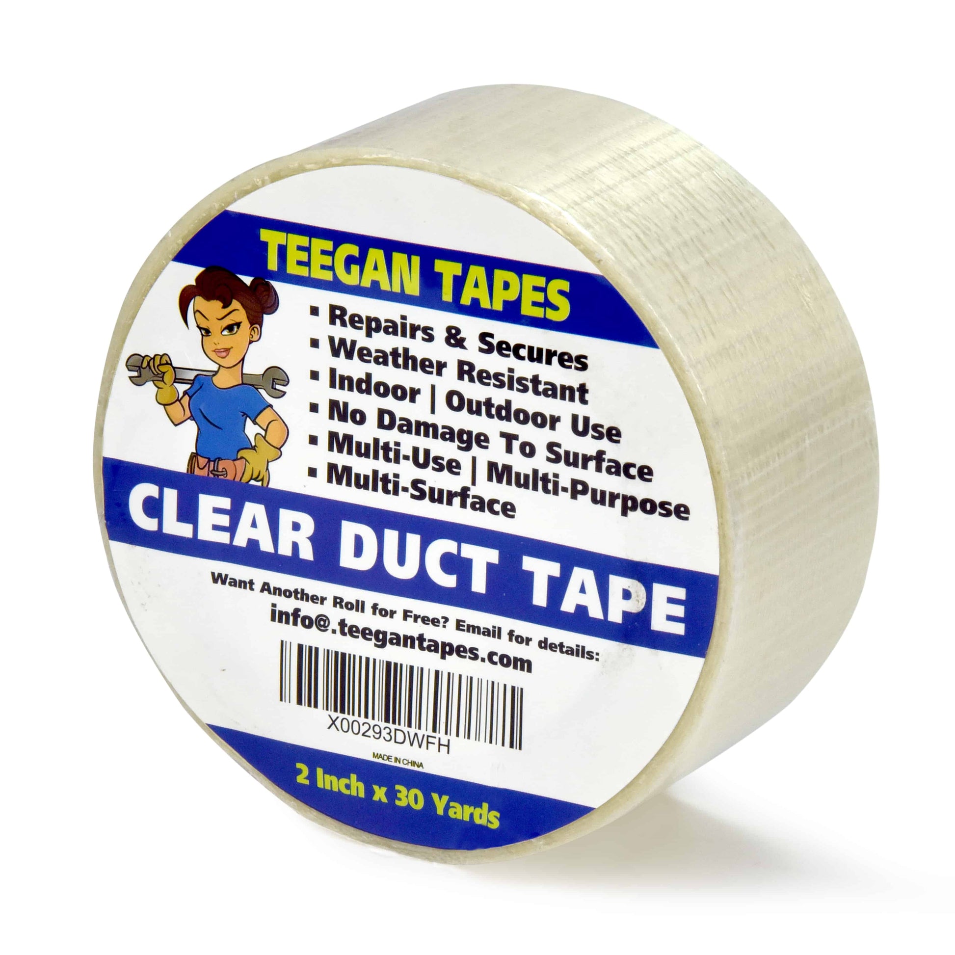Filament Duct Tape 2 In x 30 Yards Transparent – Teegan Tapes