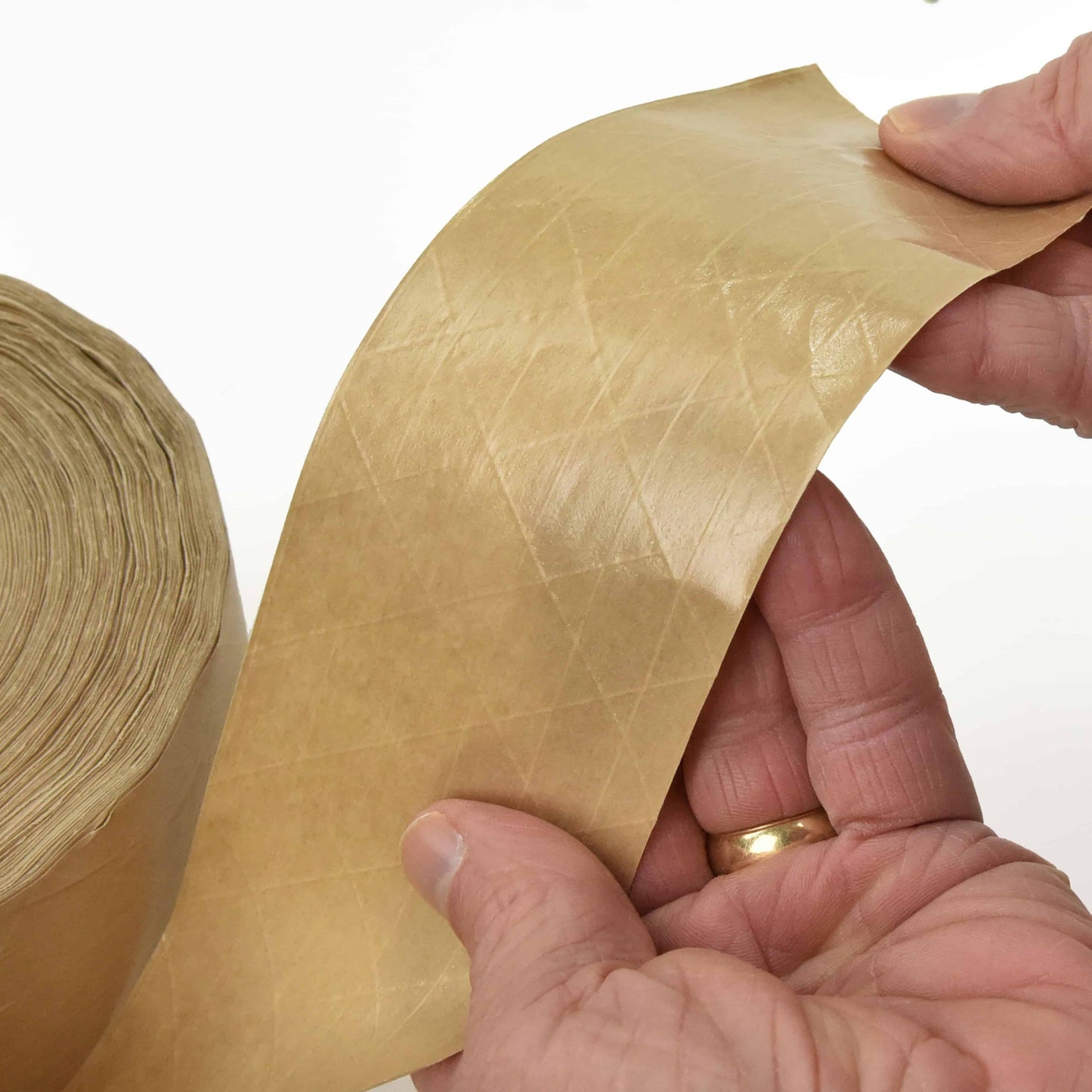 Teegan Reinforced Gummed Kraft Paper Packing Tape, 2.75 In x 375 Ft